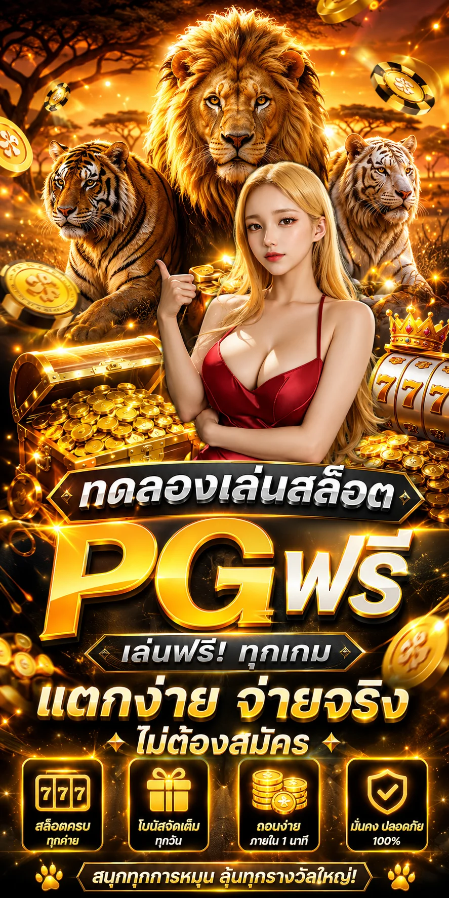 ทดลองเล่นสล็อต PG Soft ฟรีบน LIGER168
